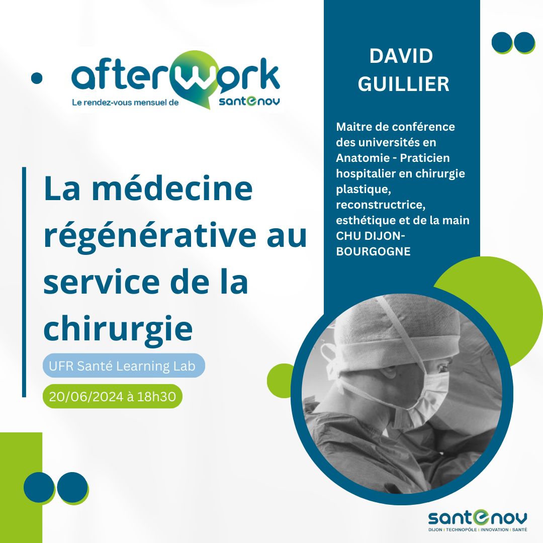 Afterwork Mensuel Santenov : la médecine régénérative au service de la chirurgie